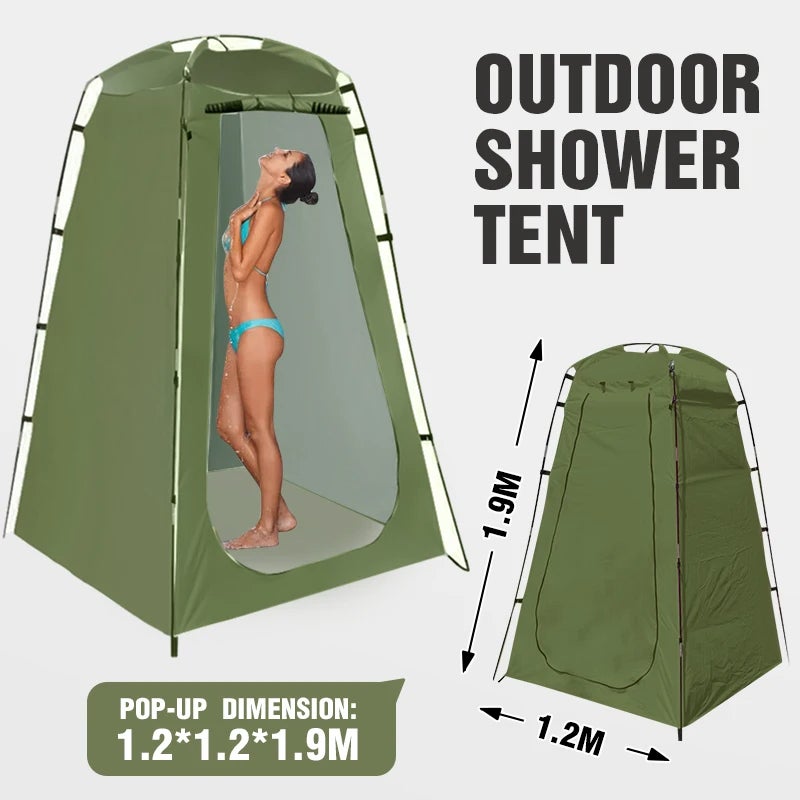 Tenda Spogliatoio Da Campeggio Riggoo - Tenda Per WC Pop Up, Portatile, Per Campeggio, Privacy Tenda Wc - Foto 10
