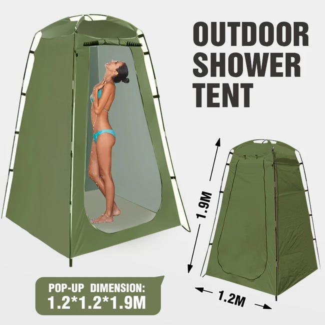 Tenda Spogliatoio Da Campeggio Riggoo - Tenda Per WC Pop Up, Portatile, Per Campeggio, Privacy Tenda Wc - Foto 10