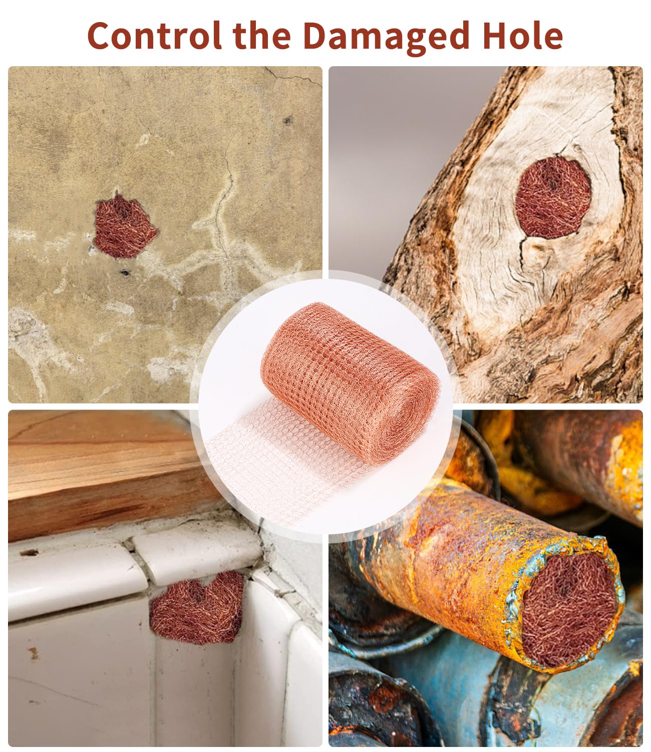 10m x 127mm Grillage Anti Rongeur de Haute Qualité, Ruban de Cuivre Contre Les Escargots, Filet en Cuivre 100% Cuivre Anti Limaces et Escargots - 7