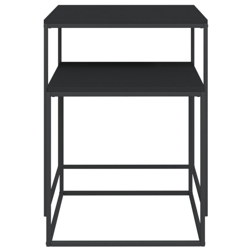 Zestaw stolików kawowych, 2 szt., materiał drewnopochodny/metal - 4