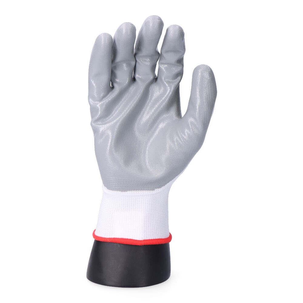 Guante de bricolaje poliéster recubierto de nitrilo talla 10 edm - 2