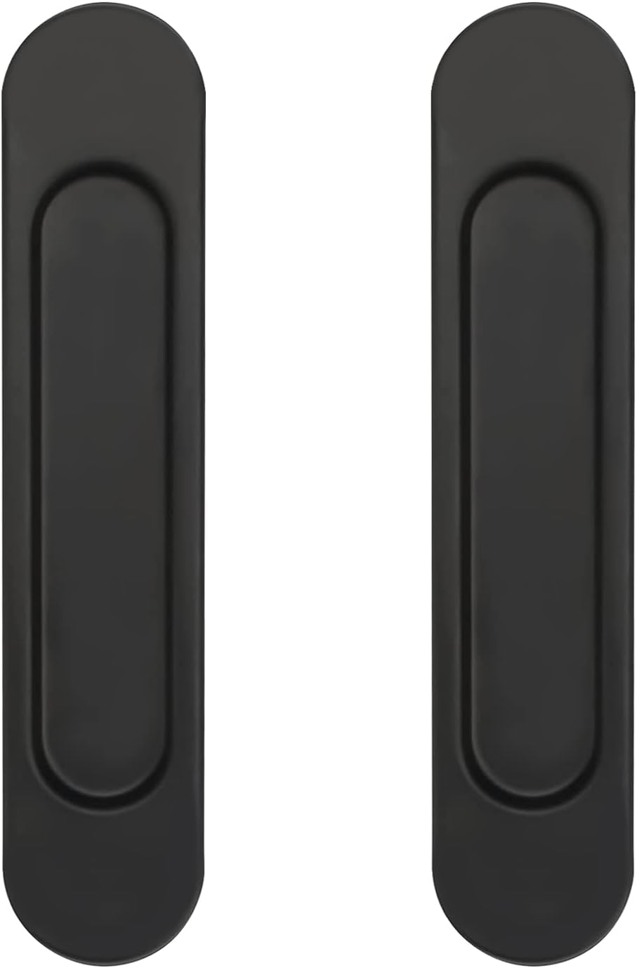 Sollbry Paquete De 4 Tiradores Autoadhesivos Para Puertas, De Plástico, Para Ventanas, Vidrios Y Cajones Color Negro 85577382