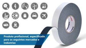 2 Piezas Cinta Aislante Negra,5m X 23mm X 0.8mm Cinta De Silicona De Autofusión,Cinta Aislante Ancha Negra,Cinta Adhesiva Cinta Vulcanizada,para