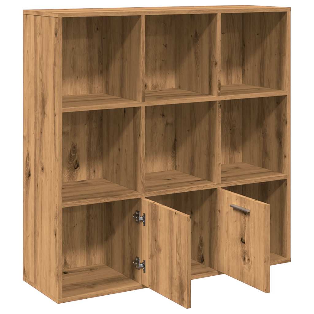 Bibliothèque | Armoire de livres | Meuble de Rangement chêne artisanal 98x29x97,5 cm bois d'ingénierie CFW773913 - 6