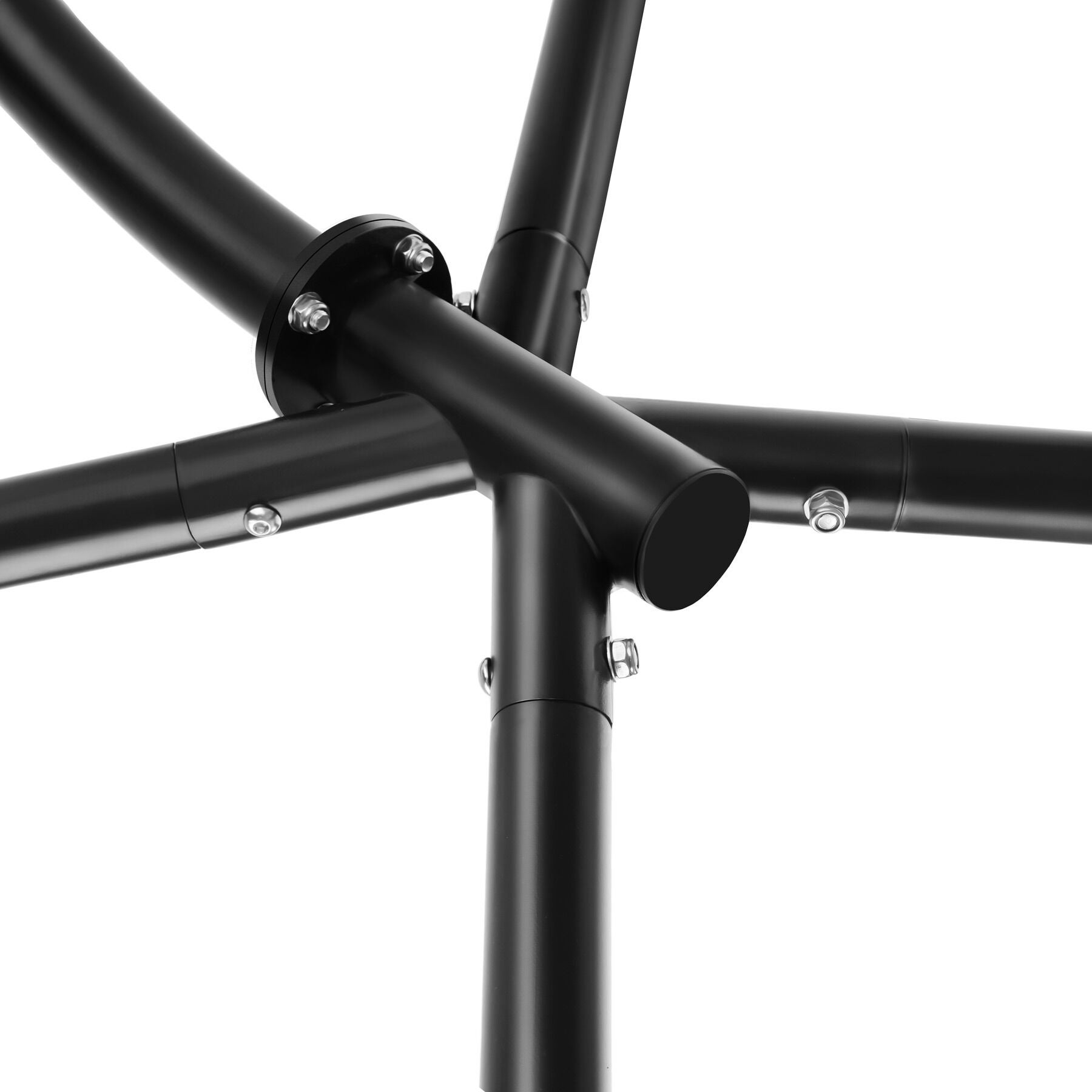 Fauteuil suspendu en acier, confortable, pivotant, pliable, coussin amovible, réglable, 160 kg, gris foncé TECTAKE - 9