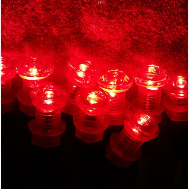 Lot de 9 luminaires chromothérapie étanches IP68 12V pour tous milieux humides - 5