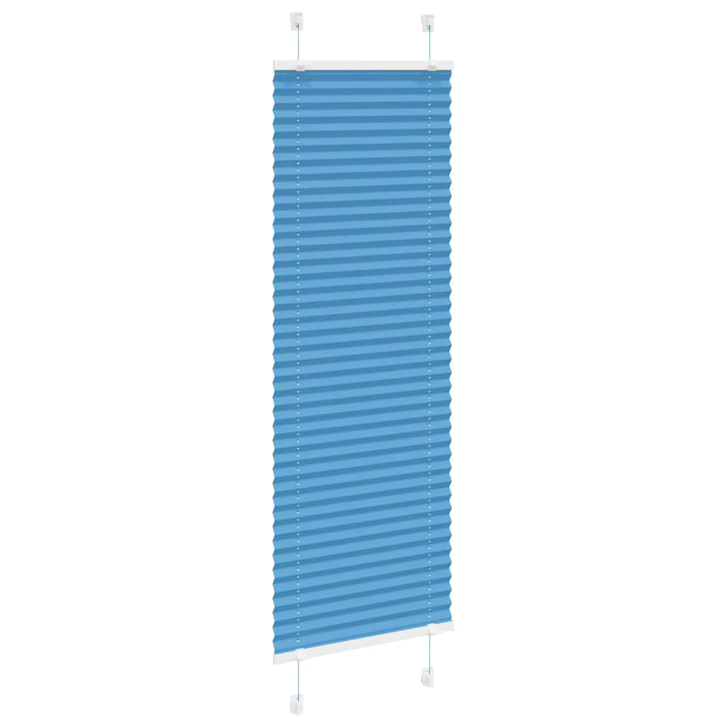 Store plissé bleu 40x150 cm largeur du tissu 39,4 cm polyester - 3