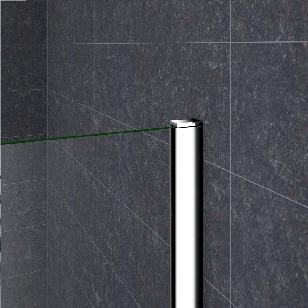 Océan paroi de douche 120x200cm paroi latérale en verre anticalcaire avec barre de stabilisation 90cm - 2