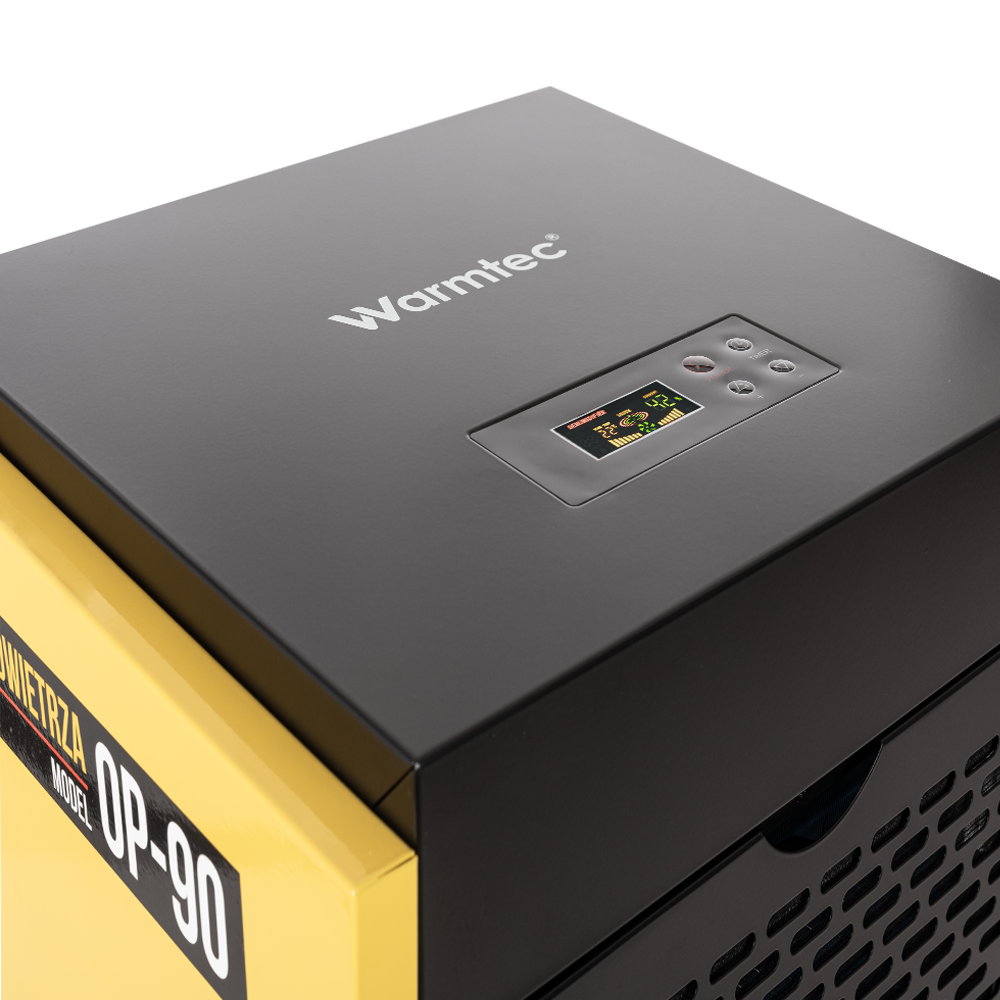 Osuszacz powietrza przemysłowy budowlany 90l/24h pochłaniacz wilgoci do 400m² IP22 Warmtec OP-90 - 5