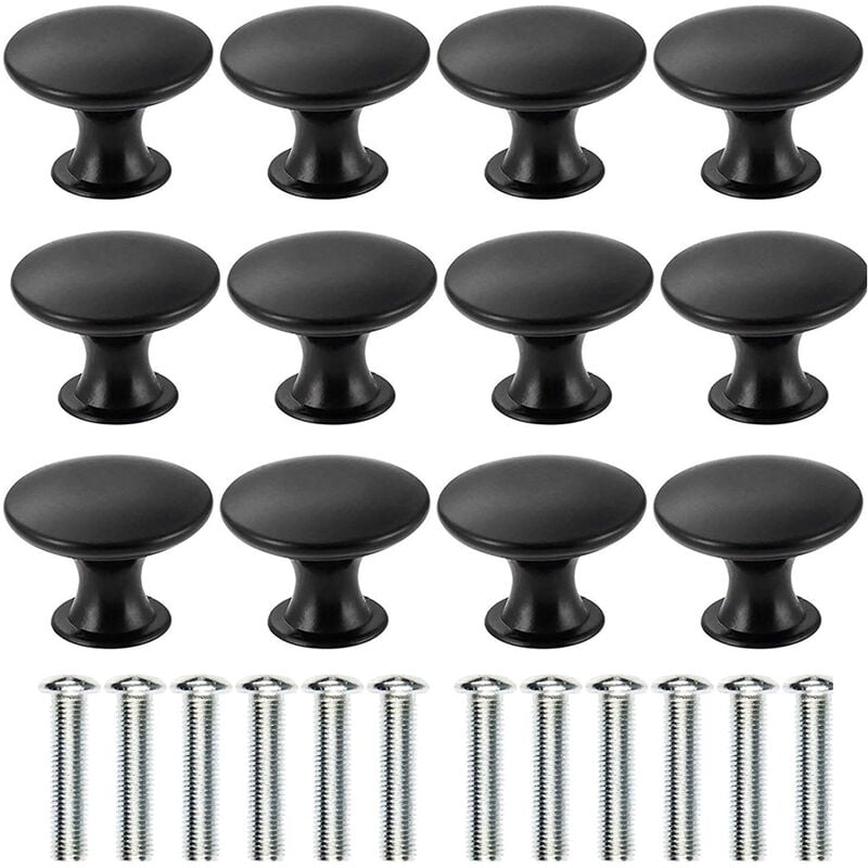 12 Unités Boutons de Tiroir en Cristal, Vintage Boutons de Porte