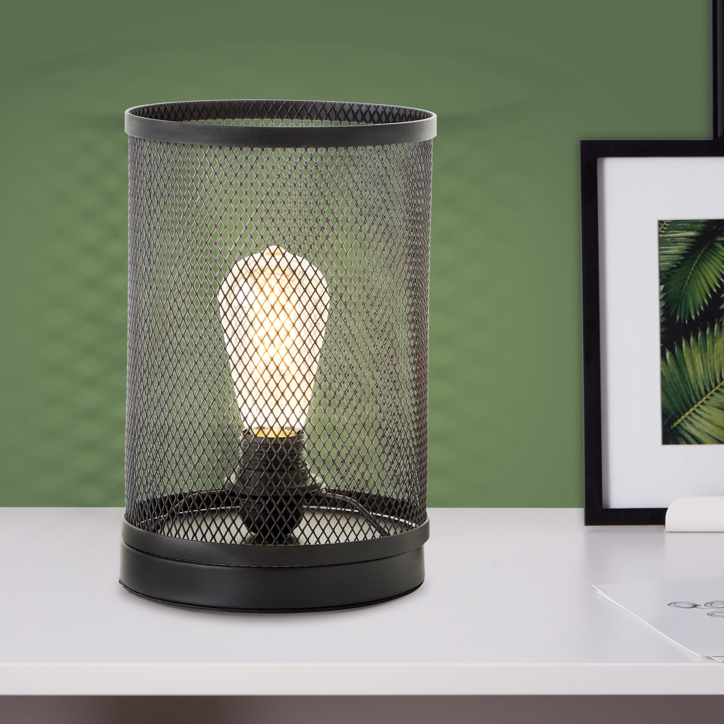 Brilliant Maze lampa stołowa 18cm czarny korund czarny aluminium 1x A60, E27, 60 W - 4
