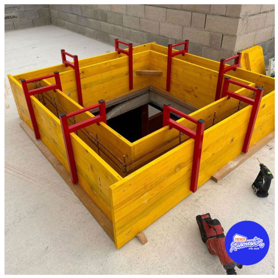 Etrier de coffrage peint fixe largeur 20 cm - 4