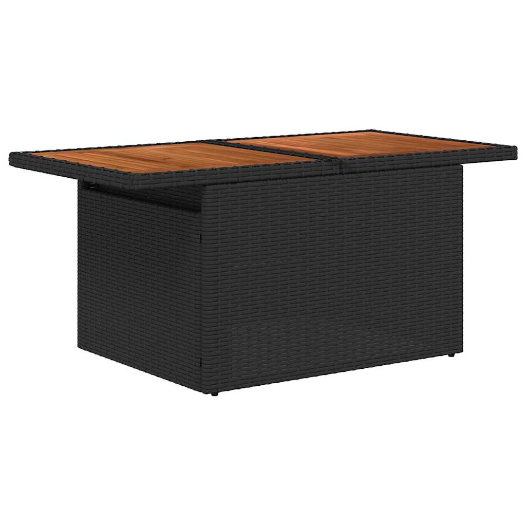 Maison Exclusive - Conjunto de Sofá de Jardim 5 unid. Preto Rattan Sintético - 7