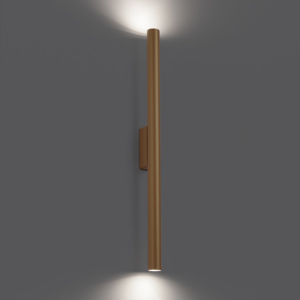 Kinkiet BRILL 2 złoty LED 3000K - 2.5x5x50cm Sollux