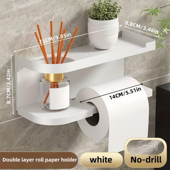 Porte-Papier Toilette Avec Étagère De Rangement,Toilet Paper Holder Rouleau De Papier Toilette Porte-Papier Toilette Avec Étagère De Rangement,Toilet Paper Holder Rouleau De Papier Toilette