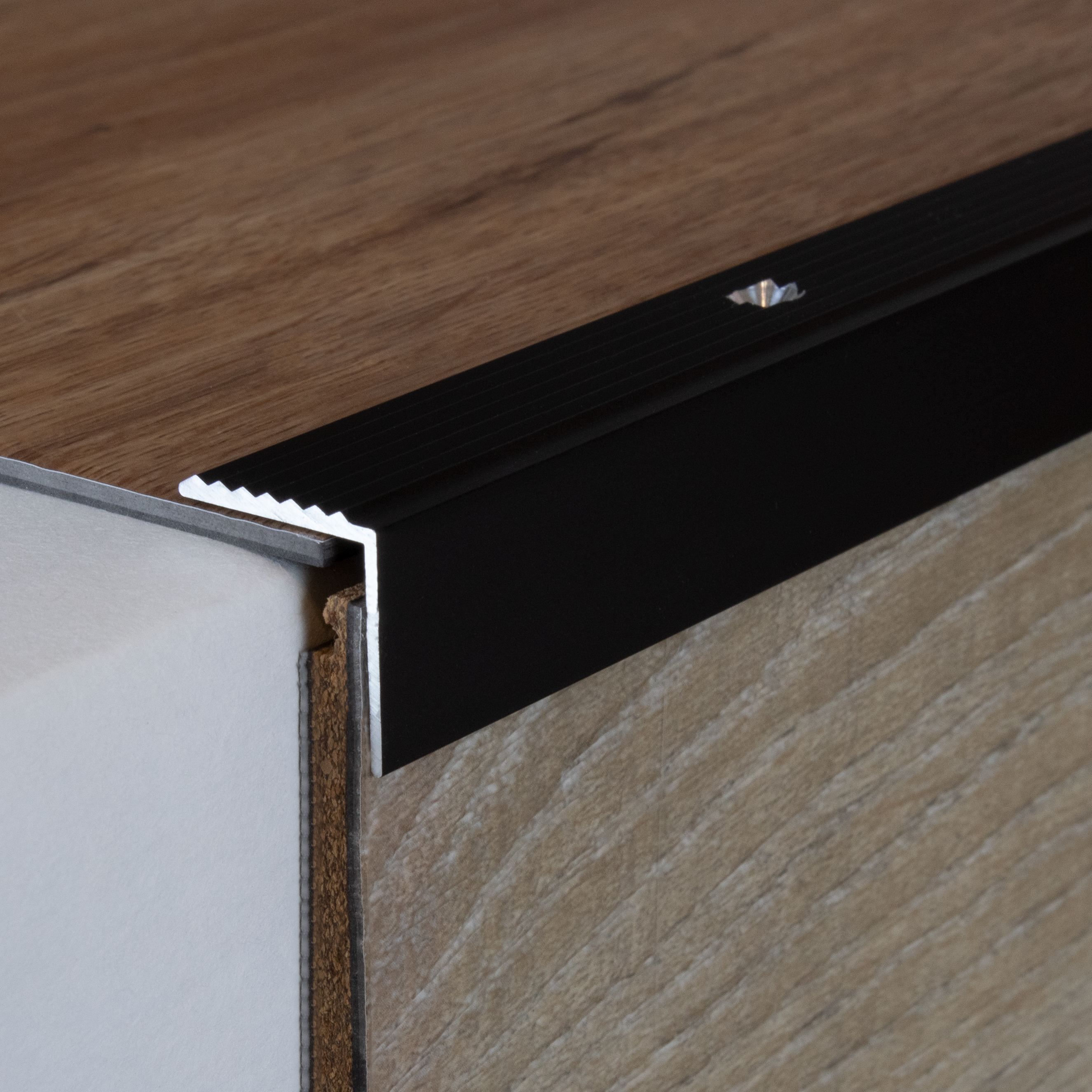 PROVISTON Profilé pour nez de marche Cornière en aluminium 20 x 20 x 1000 mm Argenté - 2