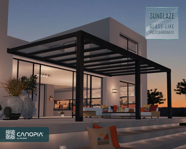 Pergola Stockholm 3,4 x 6,6 Grise Canopia