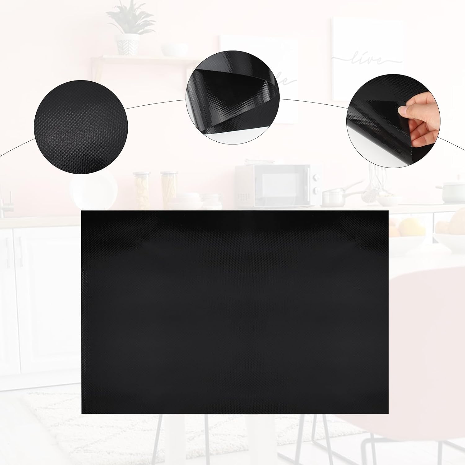 40x60cm Tapis de Protection Plaque Induction Anti Dérapant Résistant à la Chaleur en Silicone Tapis Induction Cooktop Induction Tapis pour Plaque - 4
