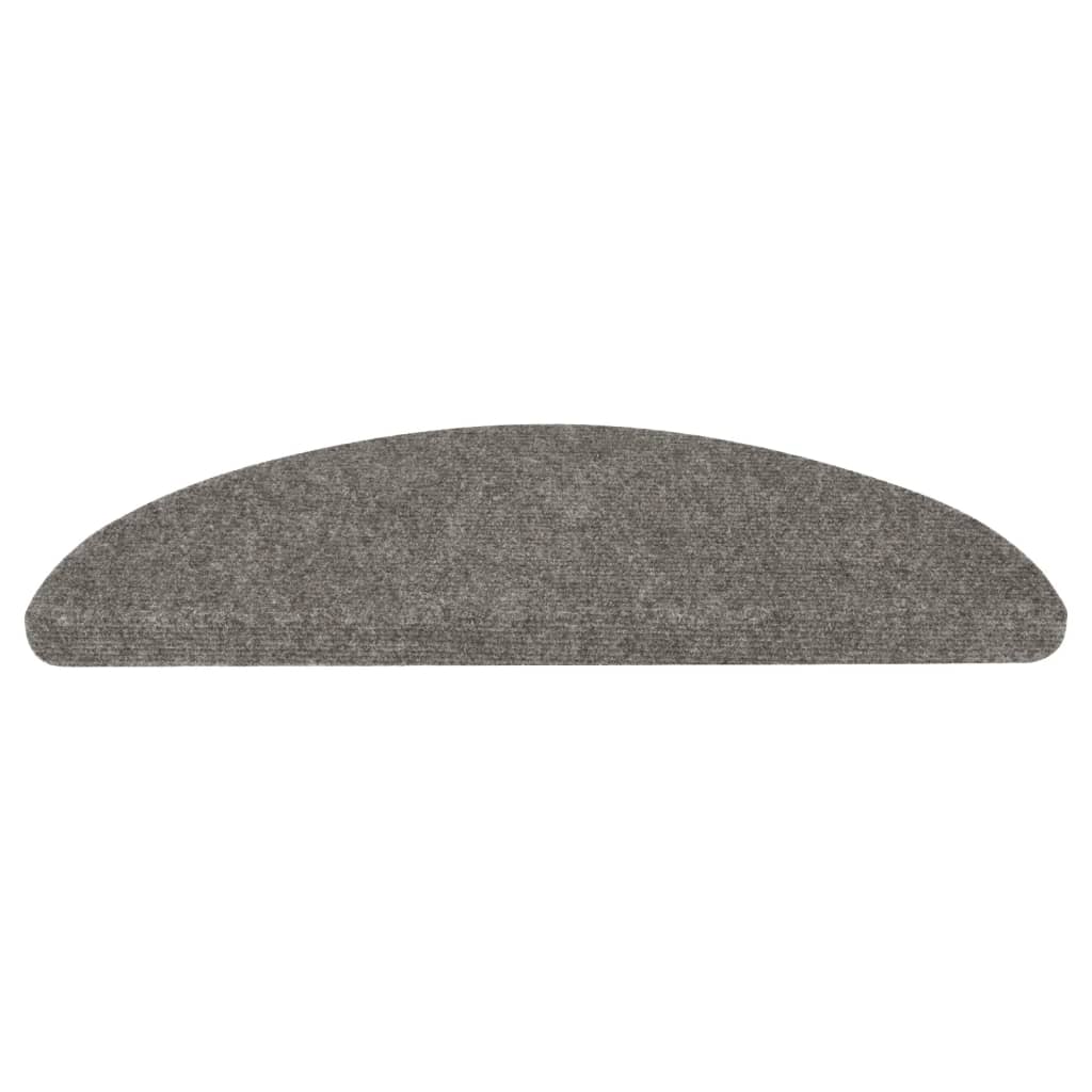 Tapis d'escalier auto-adhésifs 10 pcs gris 56x17x3 cm - 4