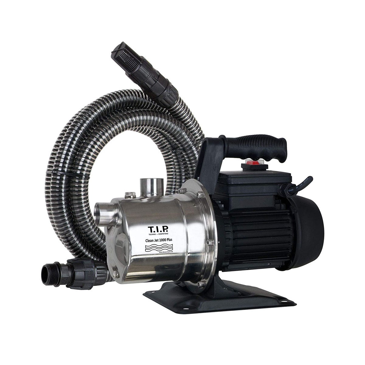 T.i.p. clean jet 1000 plus + kit bomba superficie - 3300 l/h - 800w - altura elev. 46m - kit completo - acero inox - bomba riego