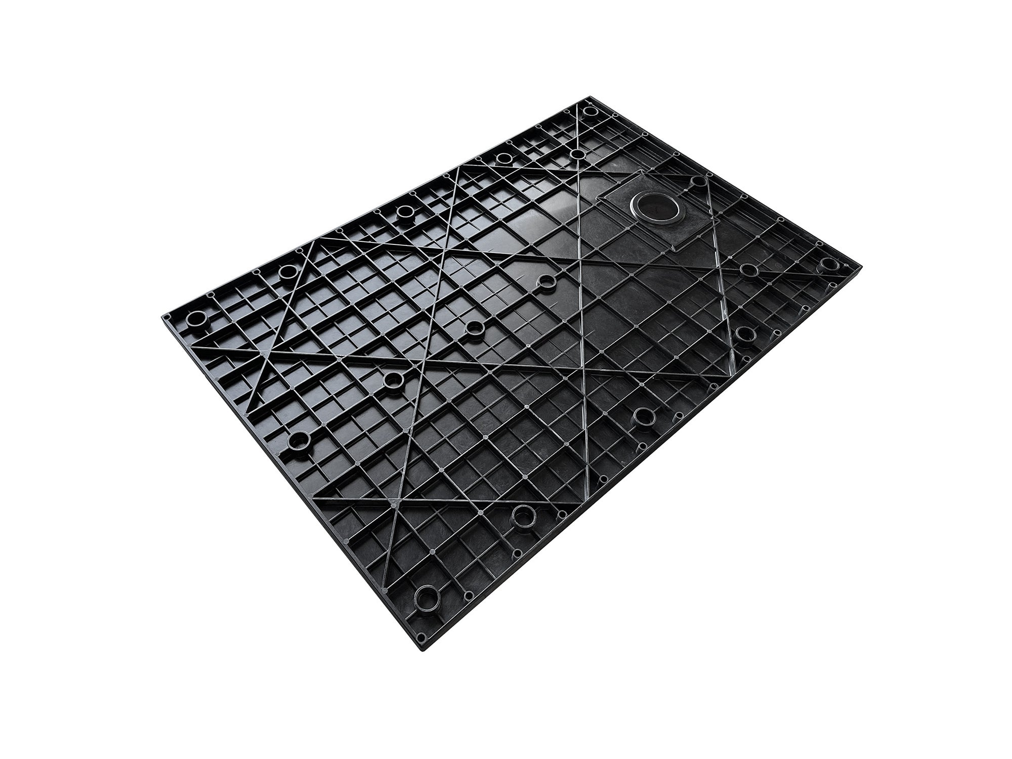 NALA-Piatto Doccia In Smc Vetroresina Effetto Pietra H 2,6 Cm Con Piletta Di Scarico Inclusa 80-120 Nero - 4