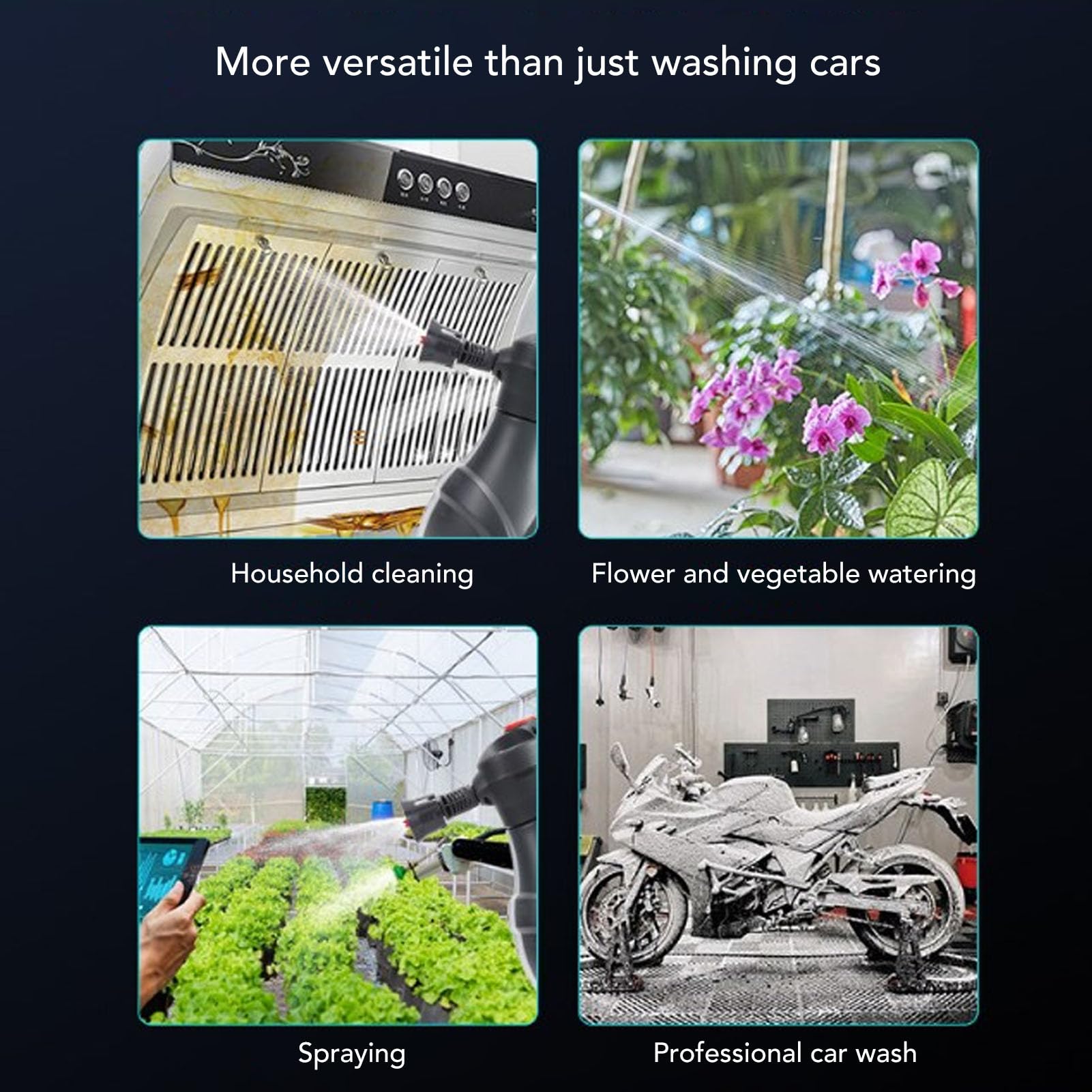 1.5L Elettrico Schiuma Spruzzatore Lavaggio Auto Schiuma Ad Alta Pressione Annaffiatoio Cordless Ricaricabile Pulizia Neve Per Auto Corpo Pistola Interni