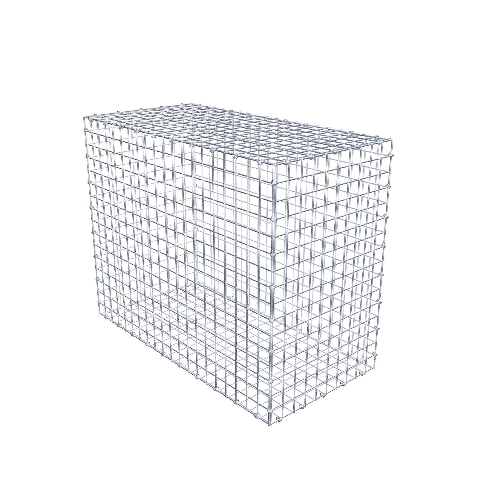 Gabion 100 cm x 80 cm x 50 cm (dł. x wys. x gł.), rozmiar oczek 5 x 5 cm, pierścień spiralny