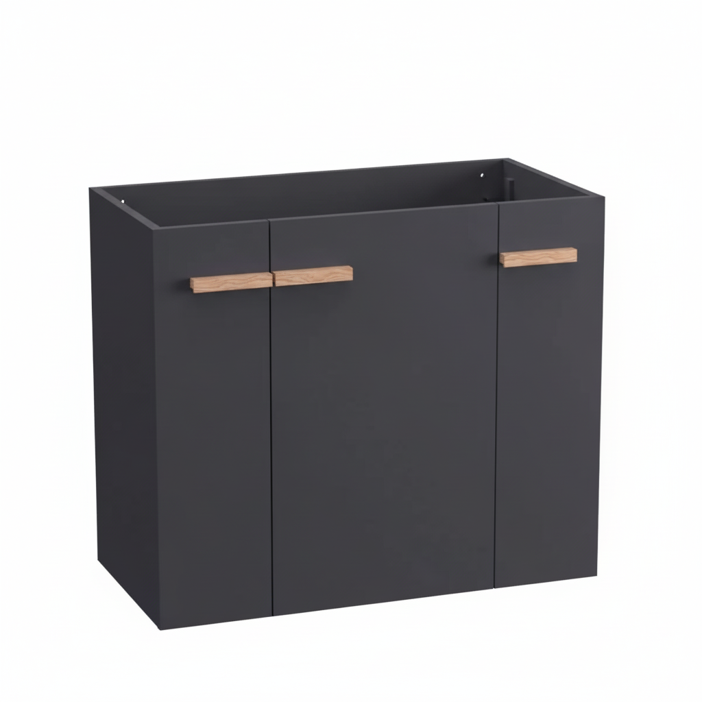 Szafka pod umywalkę L-WOOD 79 cm antracyt mat