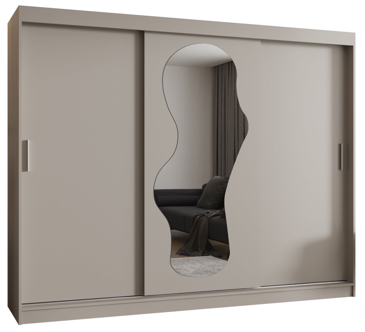 Szafa przesuwna garderoba ULTRA 250 x 62 x 200 cm Kaszmir