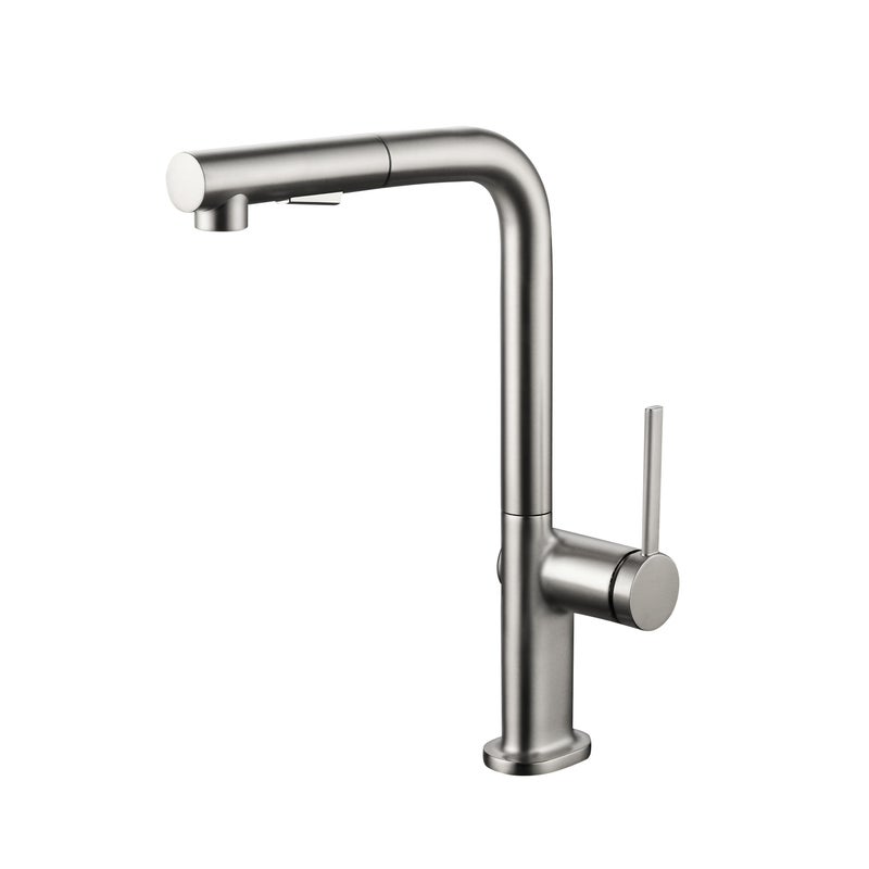 Bateria kuchenna z wyciąganą wylewką 2-funkcyjna maier look nikiel