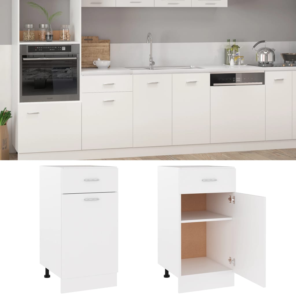 Maison Exclusive - Armadio Inferiore Cassetto “Lyon” Bianco 40x46x81,5 - 2