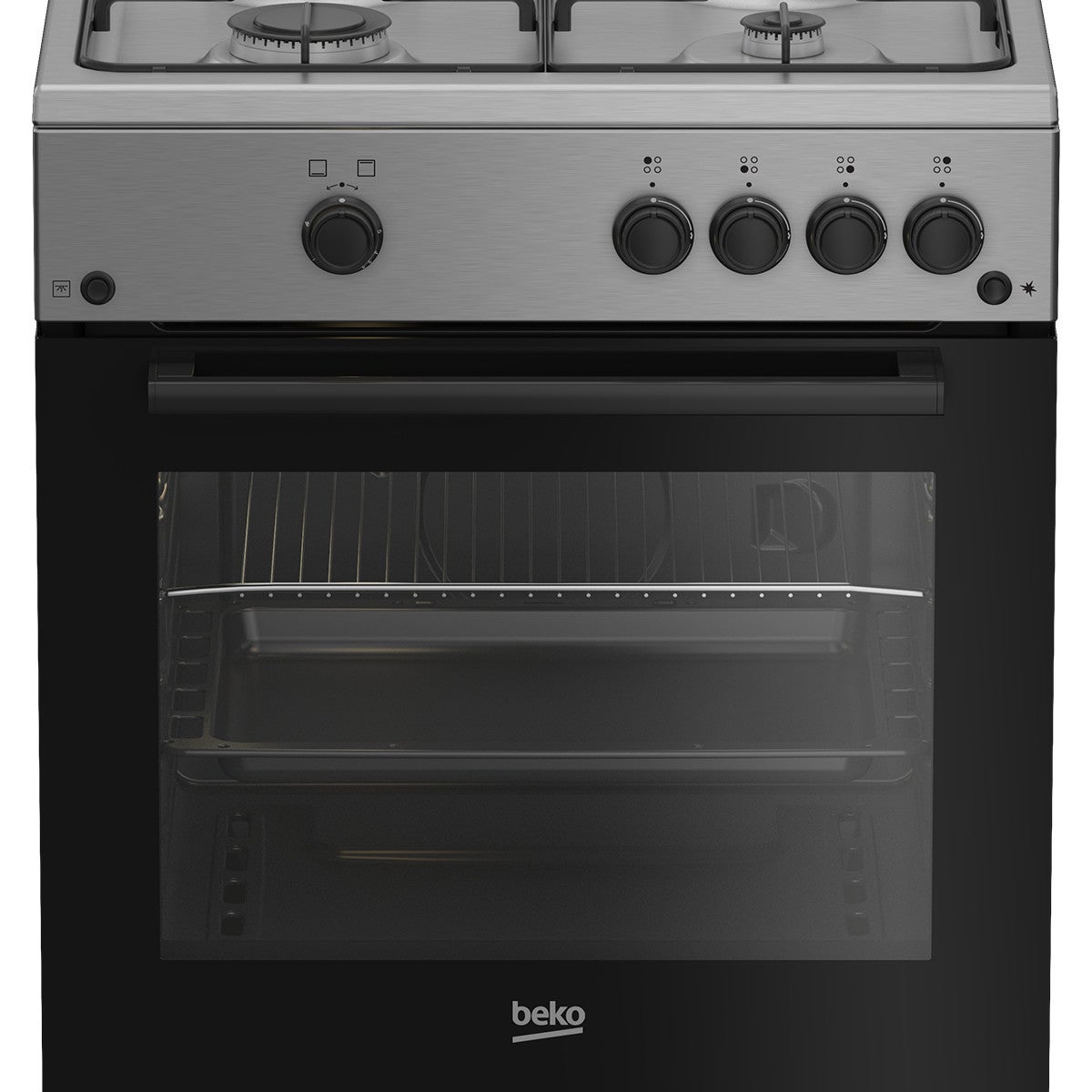 Beko Fbg62010dx Cocina Independiente A Gas Encimera De Gas Acero Inoxidable Acero Inoxidable, Leroy Merlin