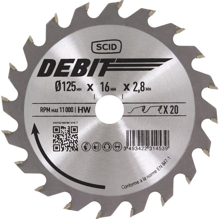 Lame de scie circulaire de 0,4mm d'épaisseur 40mm OD 72 dents pour Lame de scie circulaire de 0,4mm d'épaisseur 40mm OD 72 dents pour