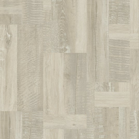 Baldosa de pvc rígido clipado ultime plus - retazos de madera blanca - acabado extra mate - paquete de 2.253m² tarkett