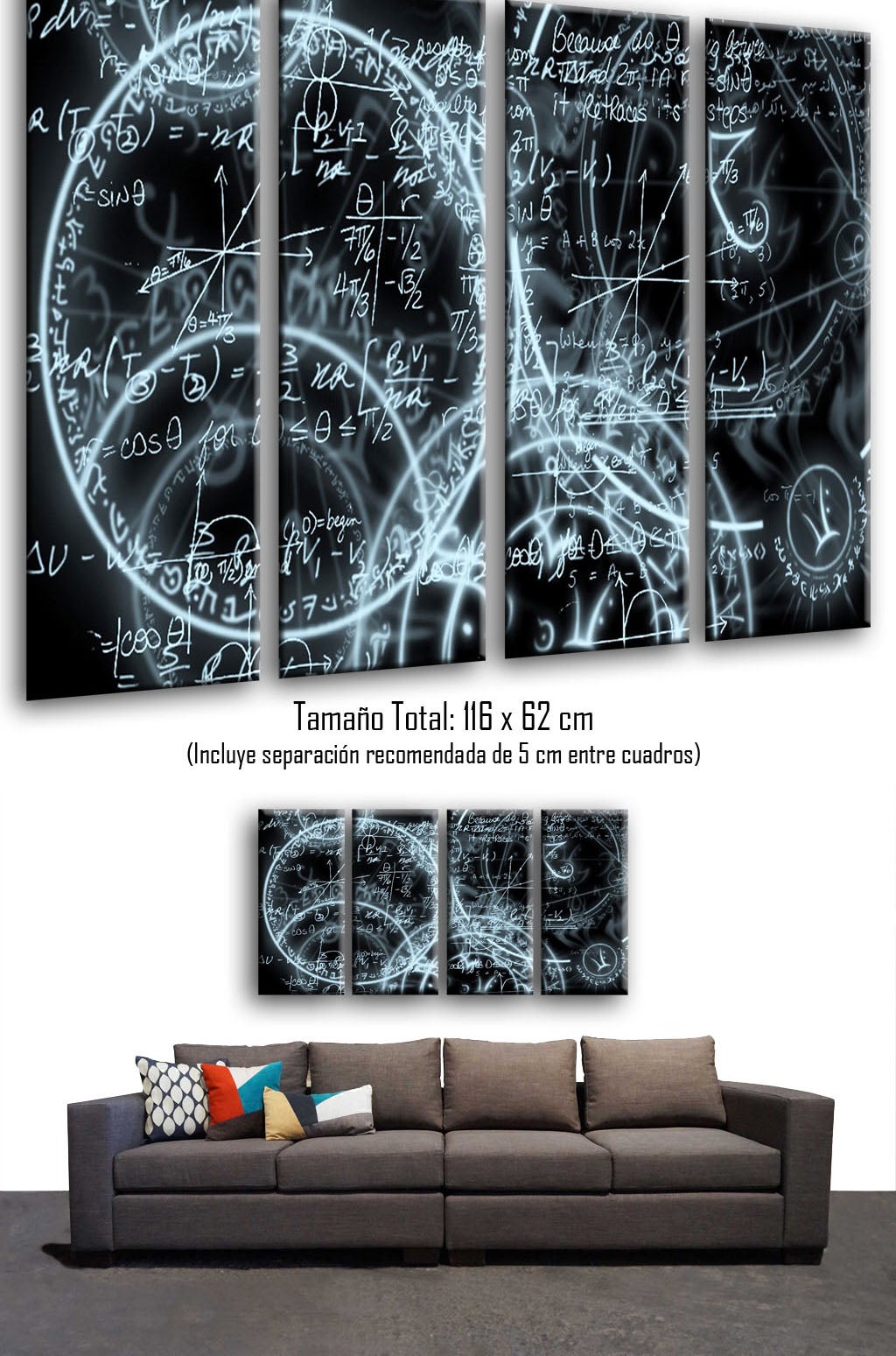Tableau Moderne Volkswagen Hippie Van Sur Bois - Impression Photo 97x62 Cm En 3 Parties