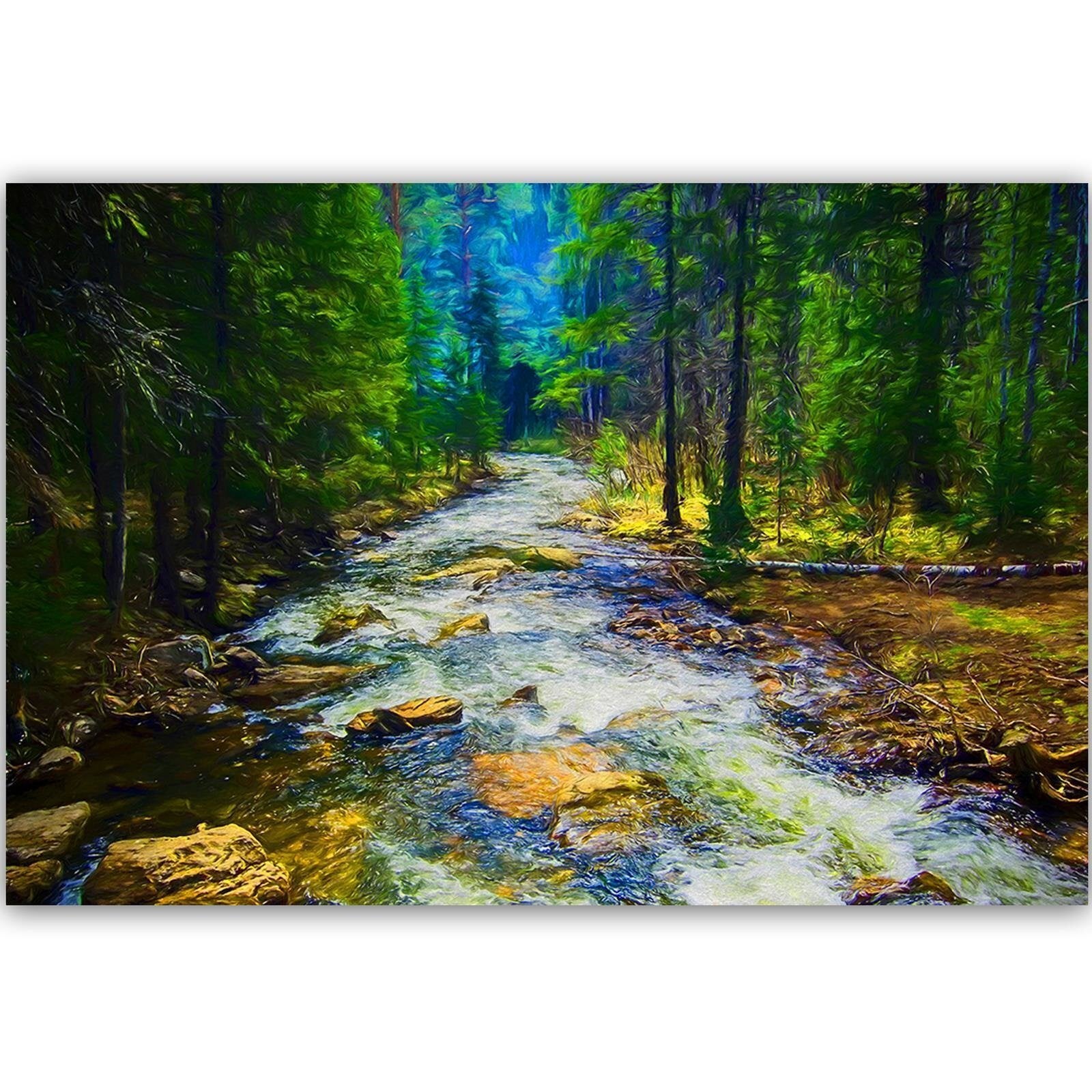 Tableau forêt de conte de fées 4 - 60 x 40 cm - 2