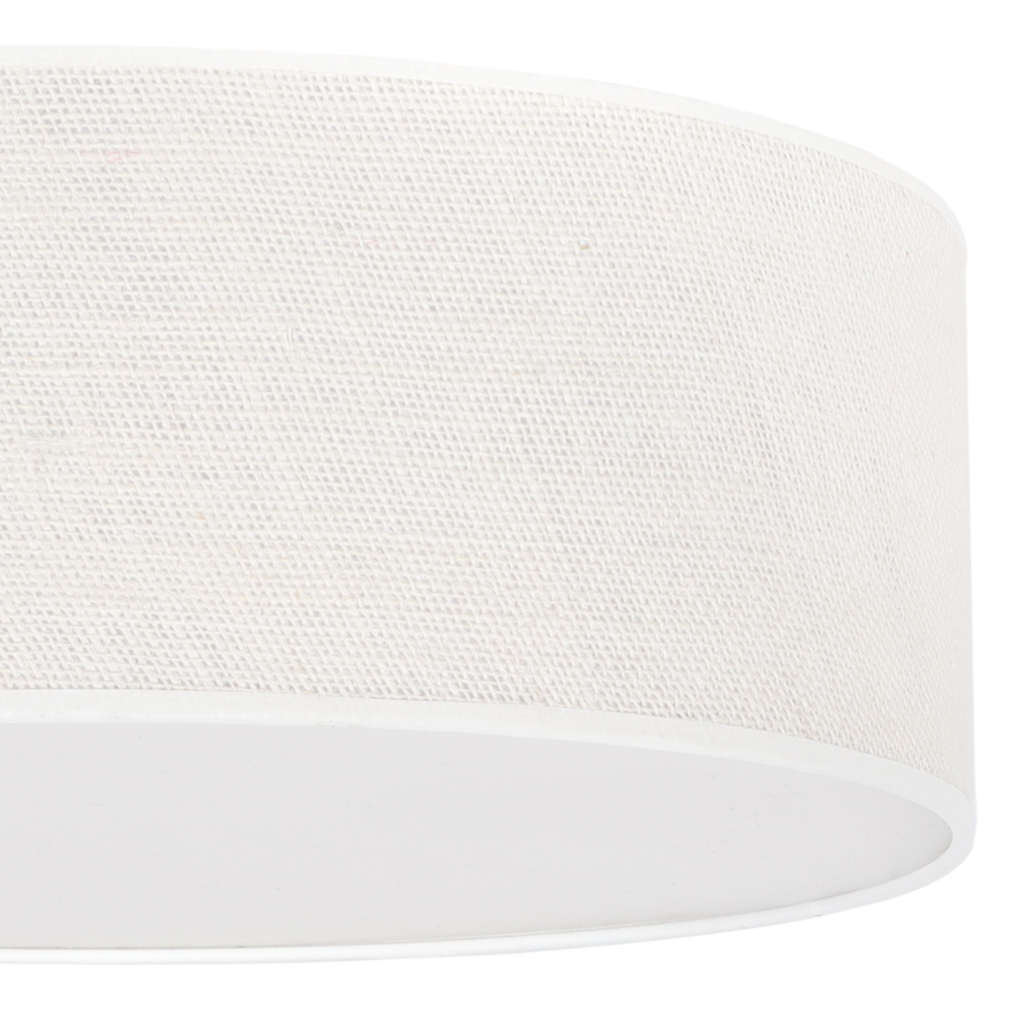 Lampa sufitowa wisząca Juta klasyczna 1xE27 abażur okrągły 50cm plexi biała Light Home LH - 7