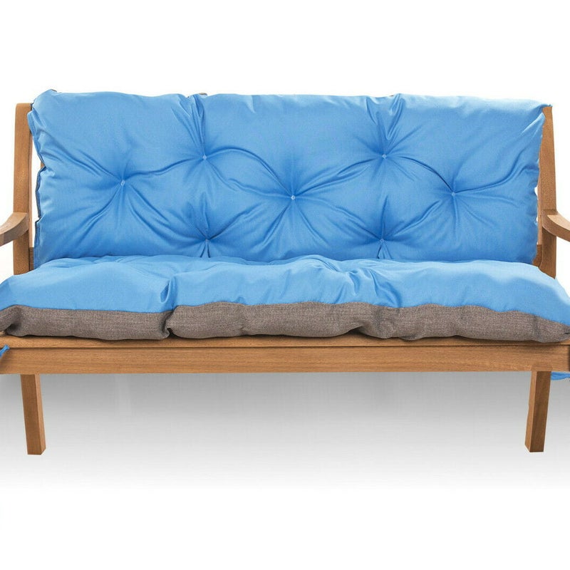 Poduszka ogrodowa na paletę 120x60x40cm poduszka na meble ogrodowe niebieska, poduszka na balkon taras, poducha ogrodowa na meble z palet