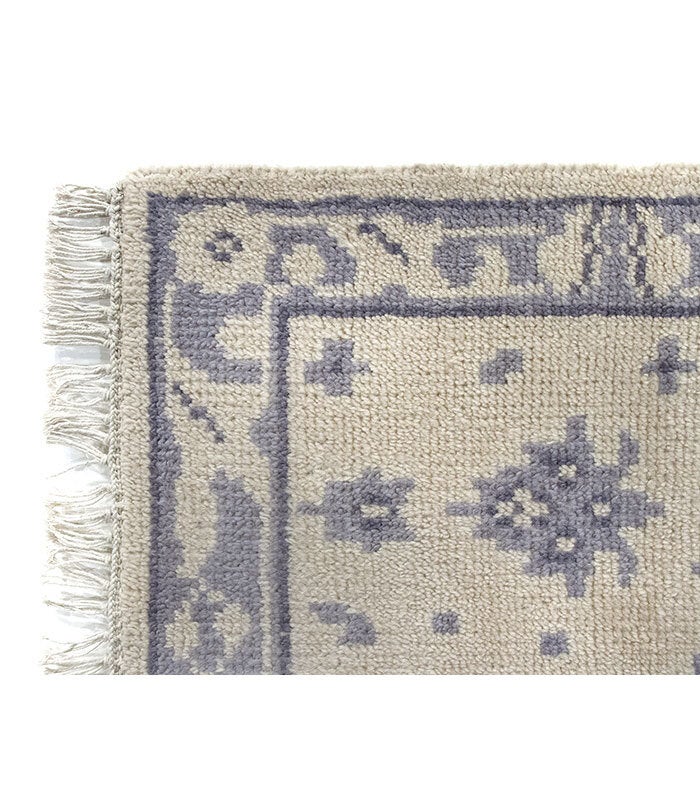 HAMID - Tapete de lã moderno Ushak, tapete de sala de estar para quarto, sala de estar, Bege ( 120 x 80 cm ) - 3