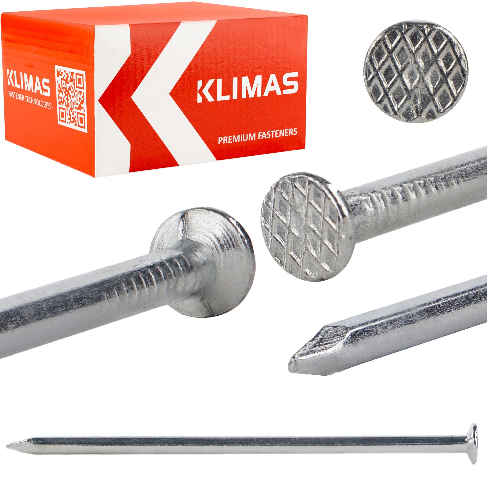 Gwoździe budowlane Klimas GBOC 4,6x125 mm ocynkowane galwanicznie 5kg 1szt