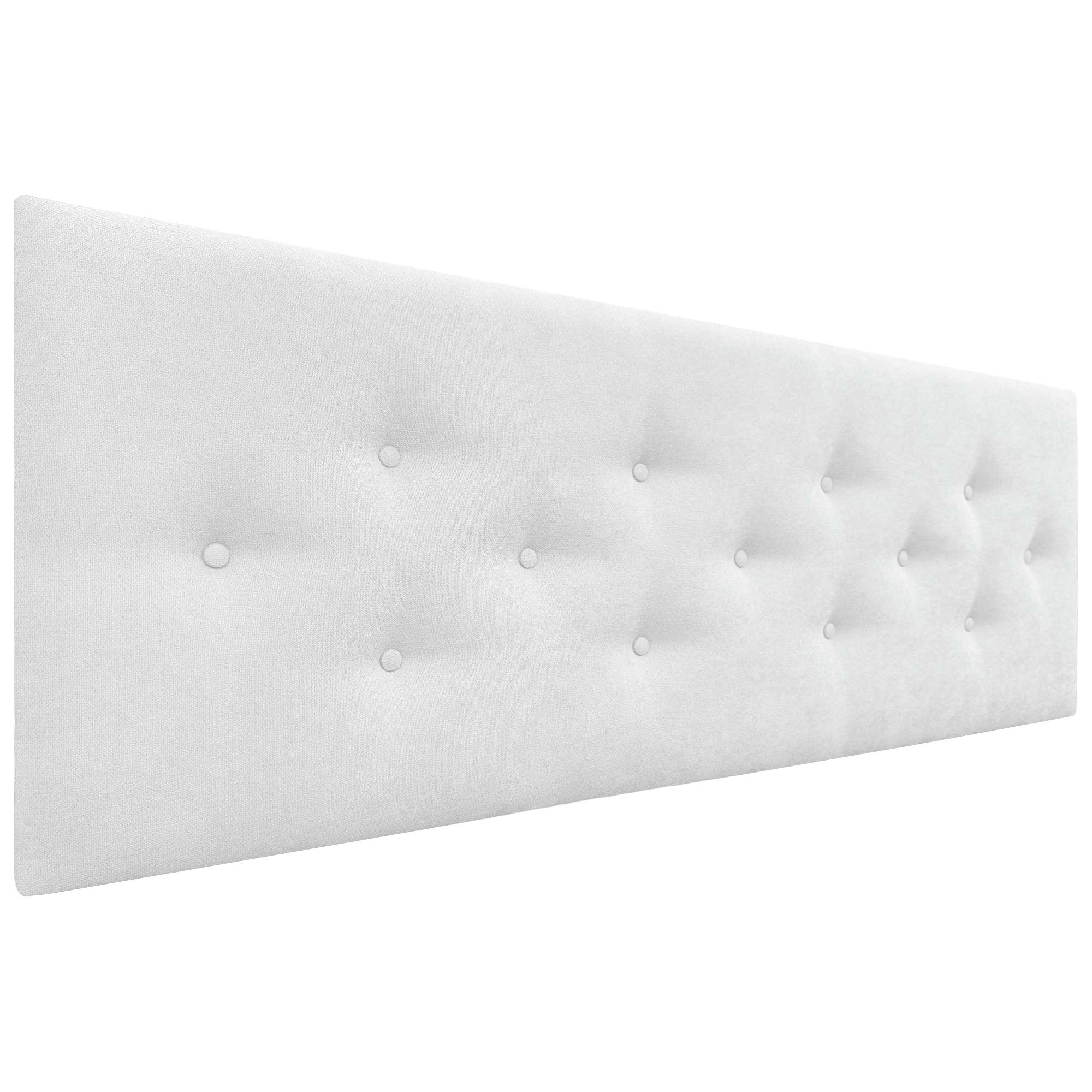 Tête De Lit BLOMIN 140 Capitonnée Sur Pieds, En Tissu - Écru