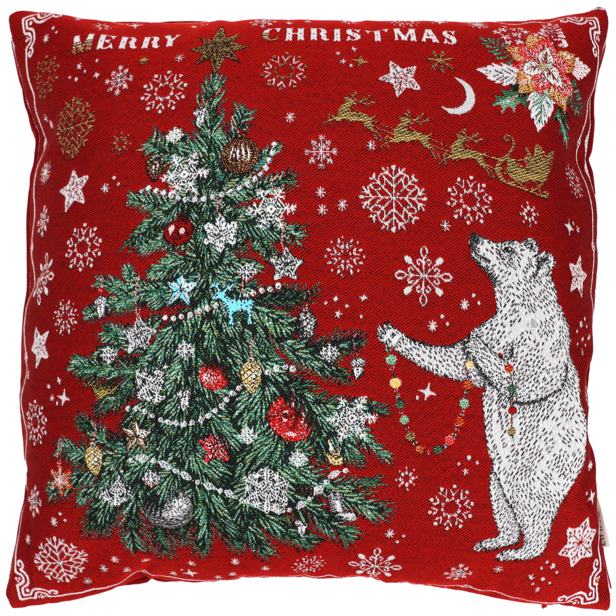 Housse de coussin 45x45 cm DADDY Rouge | Leroy Merlin