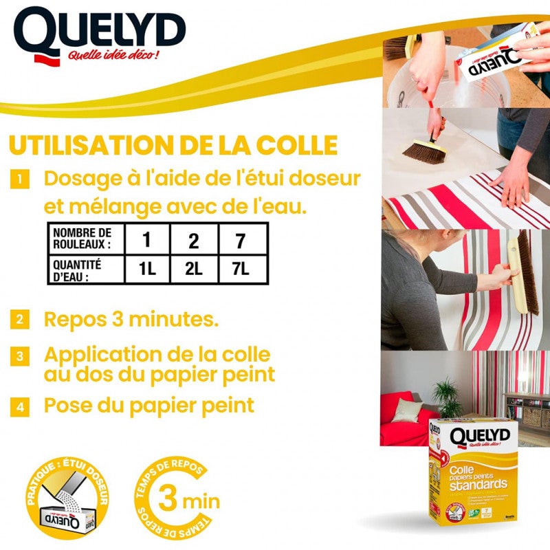 Colle papiers peints standards 250g QUELYD - 4