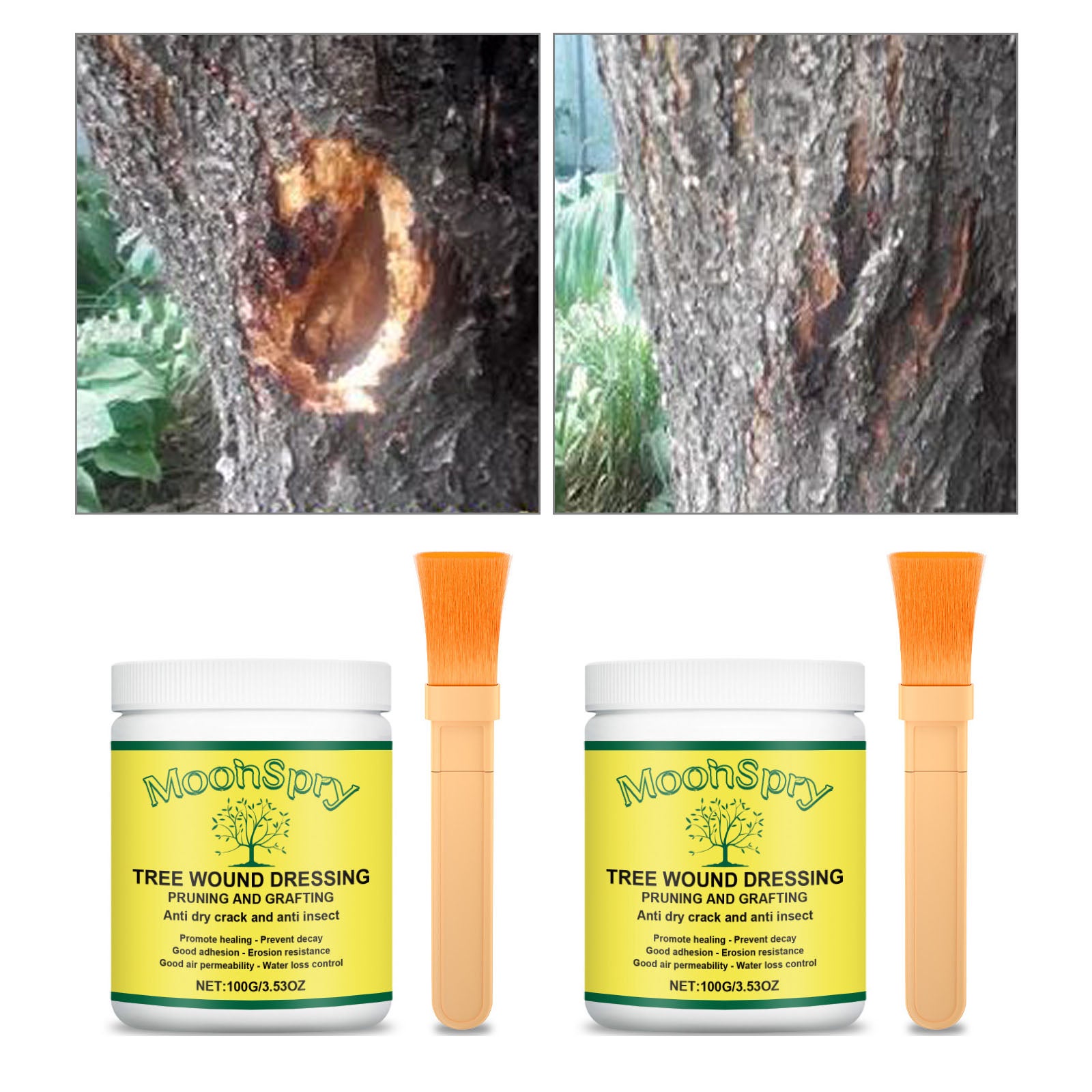 Sellador Para Heridas De Árboles - Cera 100 G, Para Injertos, Troncos, Bonsáis, Jardín
