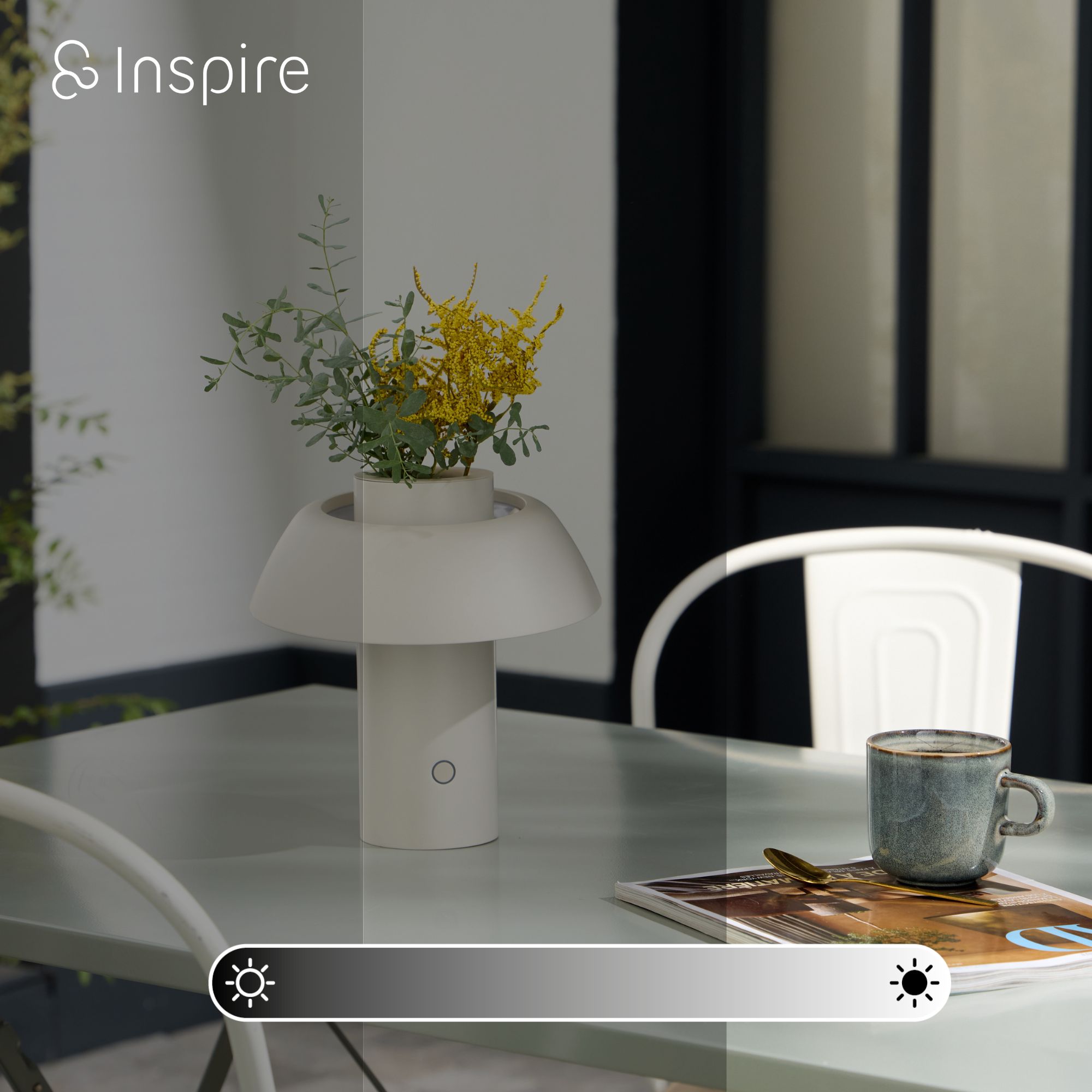 Candeeiro de mesa, 500 Lúmenes, brancos ajustáveis, Floral INSPIRE - 5