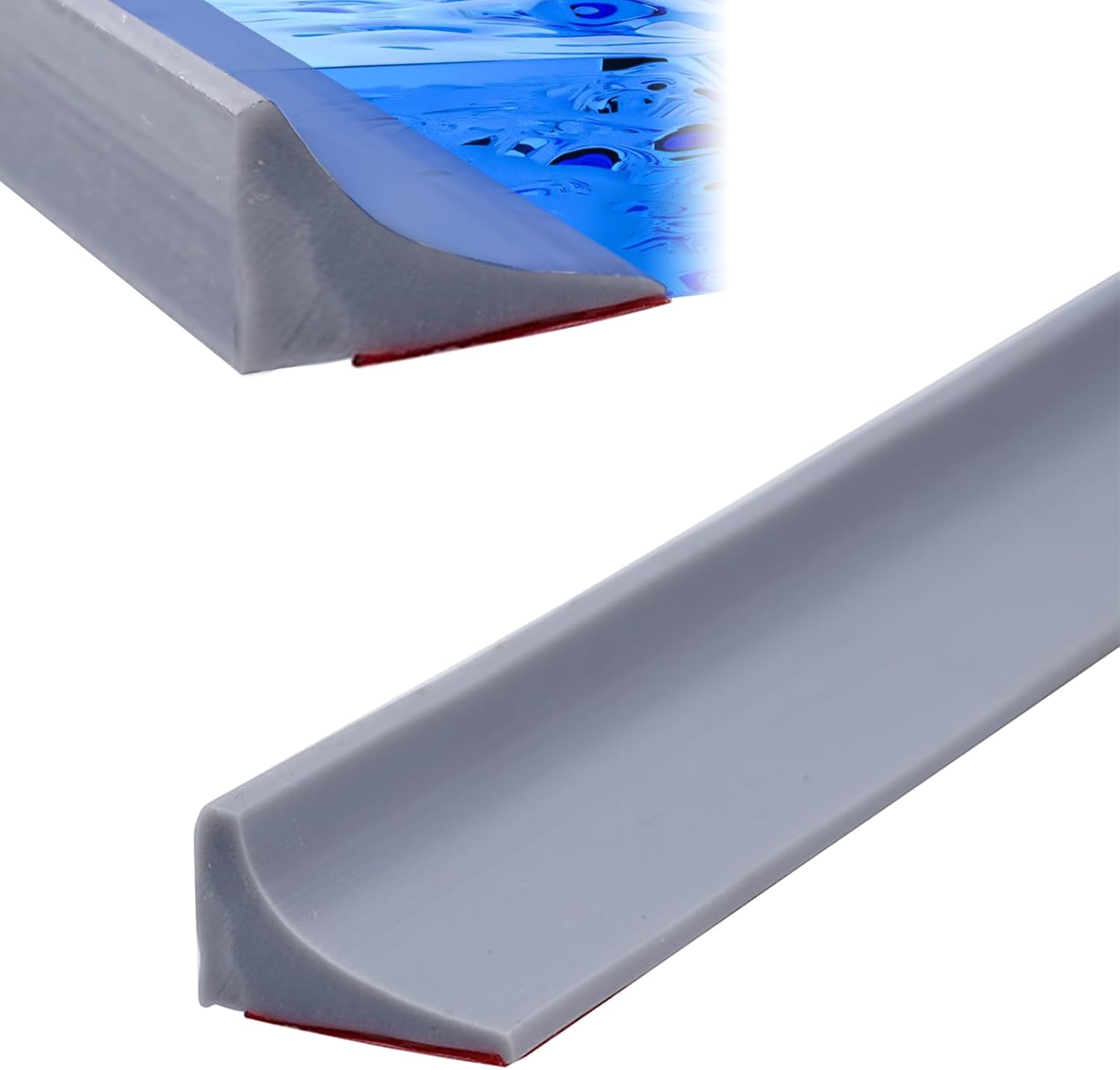 Barrière De Douche Pliable Et Système De Rétention Pour Barrage D'eau Et Maintient L'eau à L'intérieur Du Seuil (Blanc, 1 M