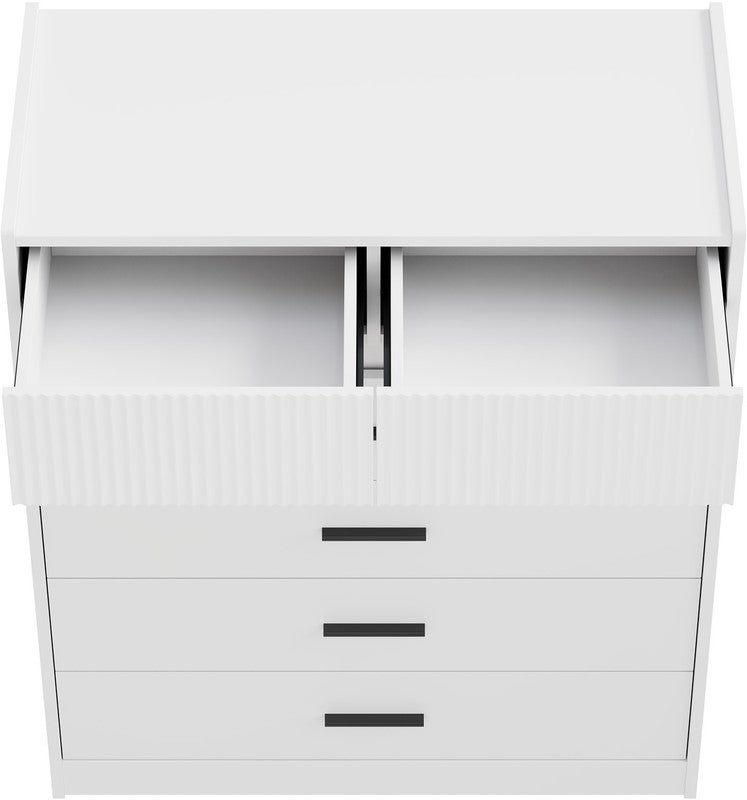 HOMAVO Commode 74 x 90 cm – Meuble de Rangement avec 6 Tiroirs Spacieux et Surface Facile à Nettoyer - 8