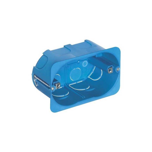 V71703 Boîtier d'encastrement 3 modules pour murs lumineux Bleu clair