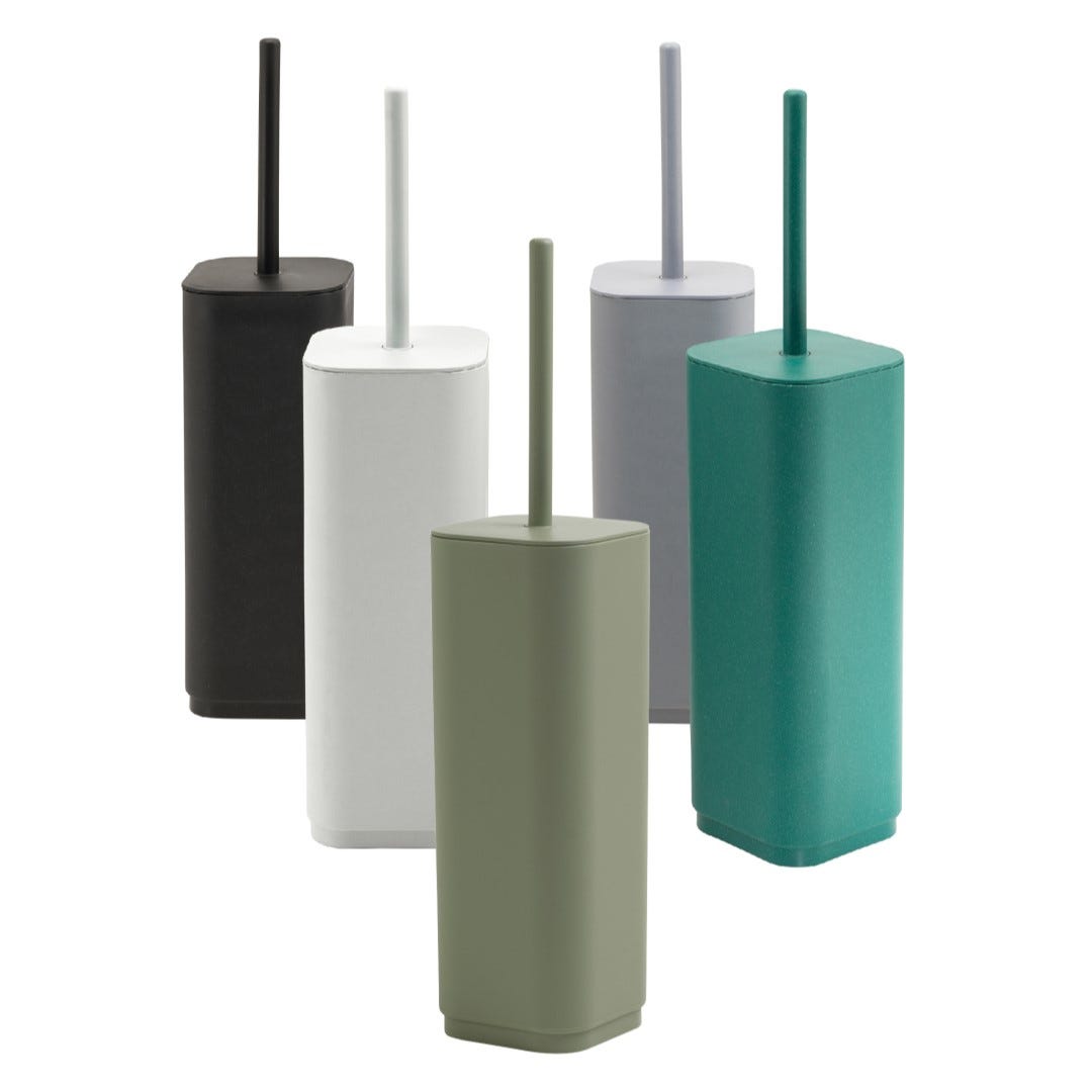 PORTE BALAI WC EN MATÉRIAU THERMOPLASTIQUE NOIR MAT - 4