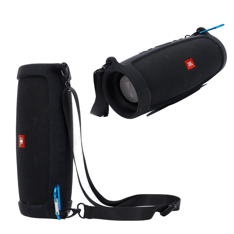 Custodia In Silicone Per JBL Charge 5 – Morbida, Con Tracolla E Moschettone, Protezione Da Urti E Graffi, Gialla, Accesso A Tutti I Pulsanti